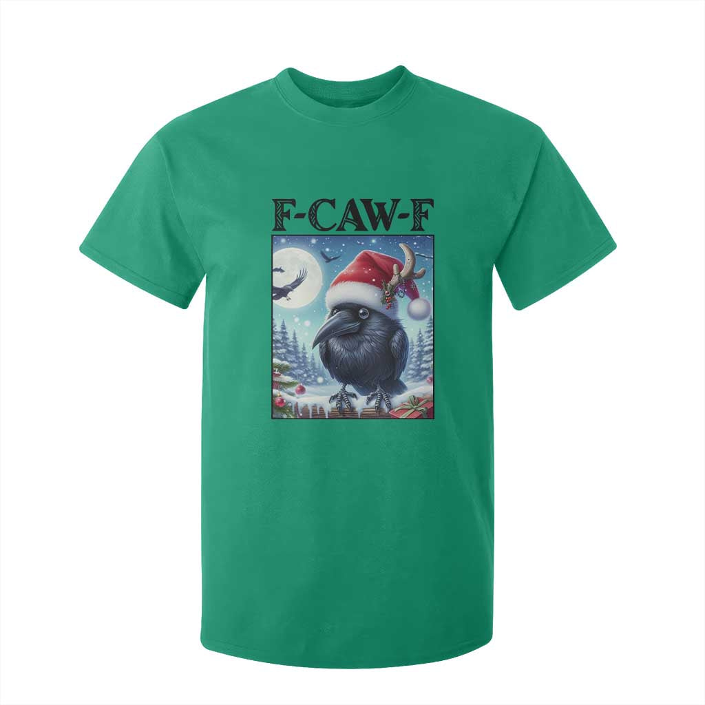 F Caw F Christmas Raven T Shirt For Kid Funny Bird Lover Gift TS12 Irish Green Print Your Wear