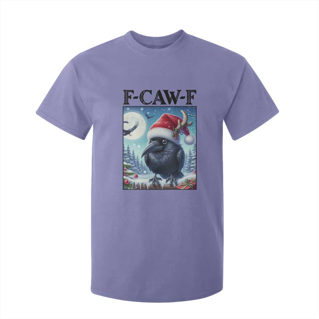 F Caw F Christmas Raven T Shirt For Kid Funny Bird Lover Gift TS12 Violet Print Your Wear