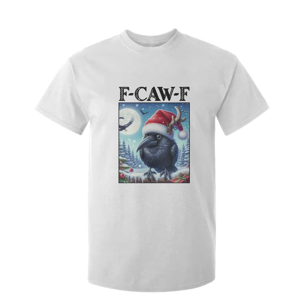 F Caw F Christmas Raven T Shirt For Kid Funny Bird Lover Gift TS12 White Print Your Wear