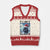 F Caw F Xmas Raven V-Neck Knit Sweater Vest Funny Bird Lover Gift - Print Your Wear