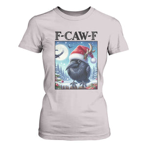 F Caw F Christmas Raven T Shirt For Women Funny Bird Lover Gift TS12 Ice Gray Print Your Wear