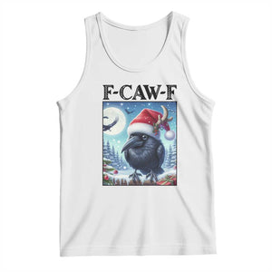 F Caw F Christmas Raven Tank Top Funny Bird Lover Gift - Print Your Wear
