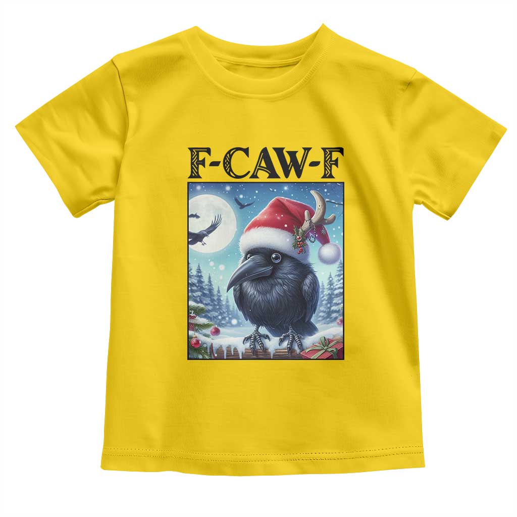 F Caw F Christmas Raven Toddler T Shirt Funny Bird Lover Gift TS12 Daisy Print Your Wear
