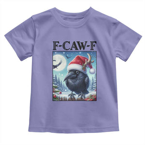 F Caw F Christmas Raven Toddler T Shirt Funny Bird Lover Gift TS12 Violet Print Your Wear