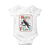Funny Christmas Santa Raven Baby Onesie Merry F Caw F Joke Gift - Print Your Wear