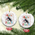 Funny Xmas Santa Raven Ceramic Ornament Merry F Caw F Joke Gift - Print Your Wear