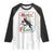 Funny Christmas Santa Raven Raglan Shirt Merry F Caw F Joke Gift - Print Your Wear