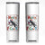 Funny Christmas Santa Raven Skinny Tumbler Merry F Caw F Joke Gift - Print Your Wear