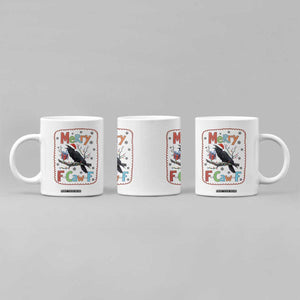 Funny Christmas Santa Raven Coffee Mug Merry F Caw F Joke Gift TS12 Print Your Wear
