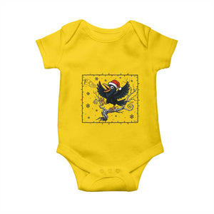 Funny Christmas Raven Lovers Baby Onesie F Caw F Joke Gift TS12 Daisy Print Your Wear