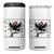 Funny Christmas Raven Lovers 4 in 1 Can Cooler Tumbler F Caw F Joke Gift - Print Your Wear