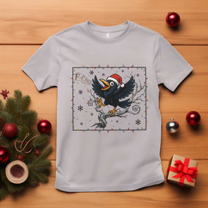 Funny Christmas Raven Lovers T Shirt F Caw F Joke Gift - Print Your Wear