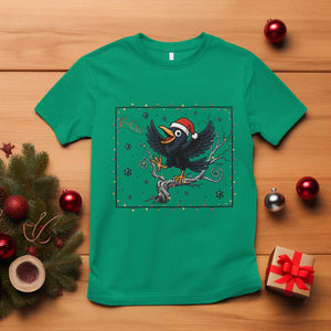 Funny Christmas Raven Lovers T Shirt F Caw F Joke Gift - Print Your Wear
