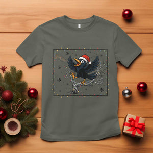 Funny Christmas Raven Lovers T Shirt F Caw F Joke Gift - Print Your Wear