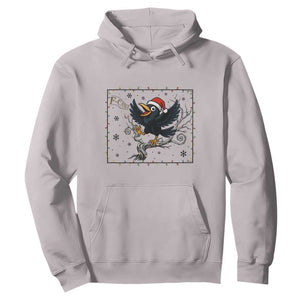 Funny Christmas Raven Lovers Hoodie F Caw F Joke Gift TS12 Ice Gray Print Your Wear