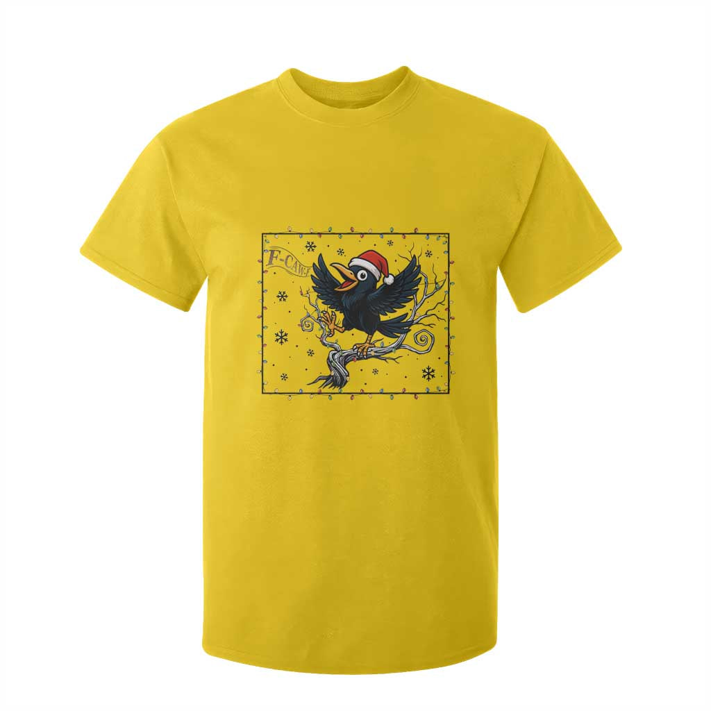 Funny Christmas Raven Lovers T Shirt For Kid F Caw F Joke Gift TS12 Daisy Print Your Wear