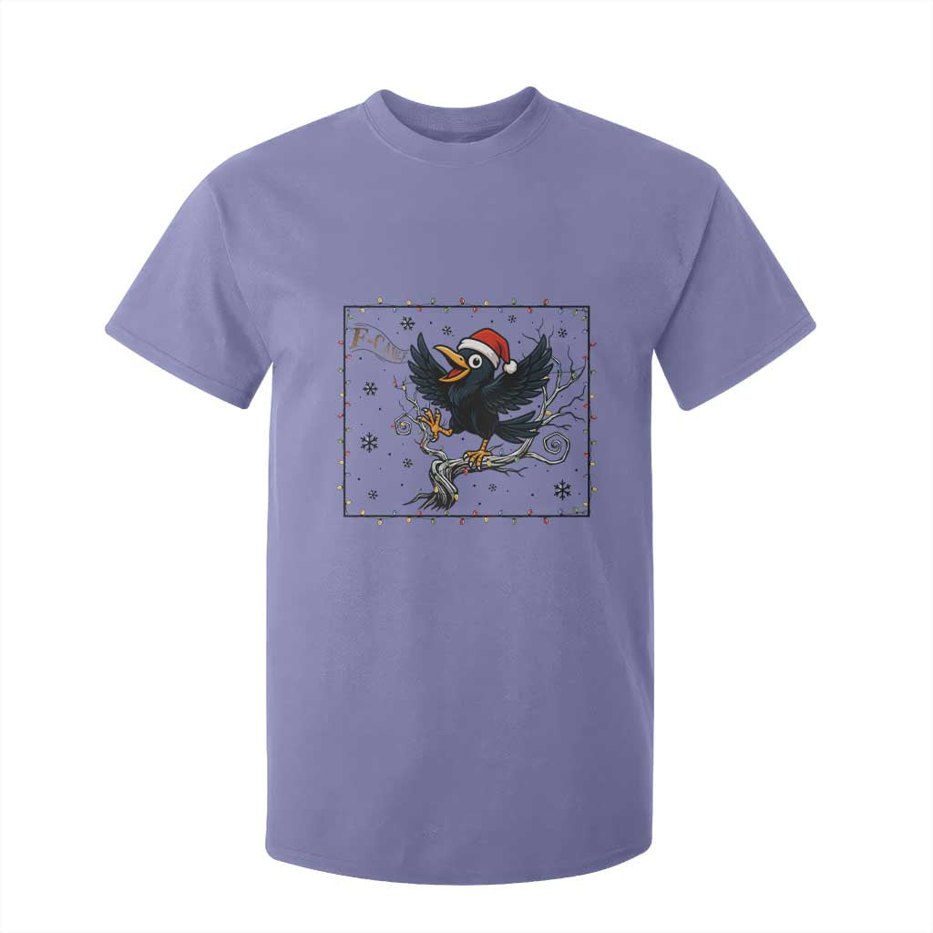 Funny Christmas Raven Lovers T Shirt For Kid F Caw F Joke Gift TS12 Violet Print Your Wear