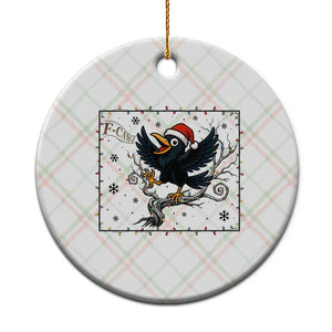 Funny Xmas Raven Lovers Ceramic Ornament F Caw F Joke Gift TS12 1pc Christmas Plaid Print Your Wear