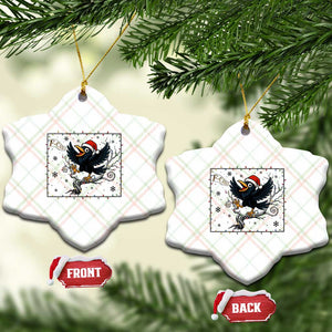 Funny Xmas Raven Lovers Ceramic Ornament F Caw F Joke Gift TS12 Print Your Wear