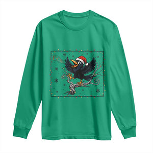Funny Christmas Raven Lovers Long Sleeve Shirt F Caw F Joke Gift TS12 Irish Green Print Your Wear