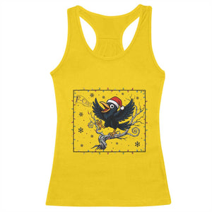 Funny Christmas Raven Lovers Racerback Tank Top F Caw F Joke Gift TS12 Daisy Print Your Wear