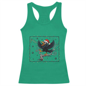 Funny Christmas Raven Lovers Racerback Tank Top F Caw F Joke Gift TS12 Irish Green Print Your Wear