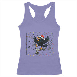 Funny Christmas Raven Lovers Racerback Tank Top F Caw F Joke Gift TS12 Violet Print Your Wear