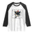 Funny Christmas Raven Lovers Raglan Shirt F Caw F Joke Gift - Print Your Wear
