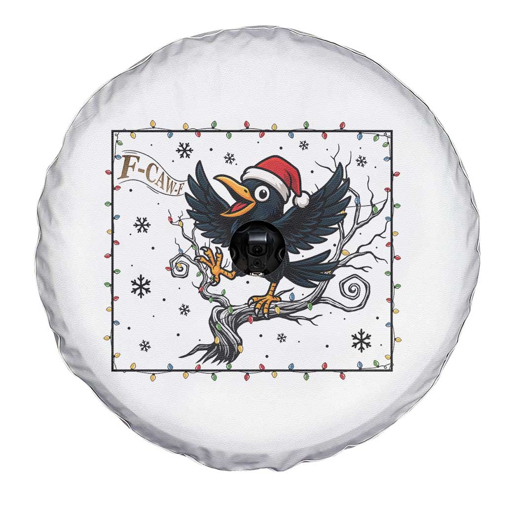 Funny Christmas Raven Lovers Spare Tire Cover F Caw F Joke Gift TS12 Print Your Wear