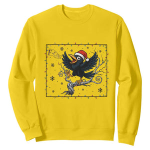 Funny Christmas Raven Lovers Sweatshirt F Caw F Joke Gift TS12 Daisy Print Your Wear