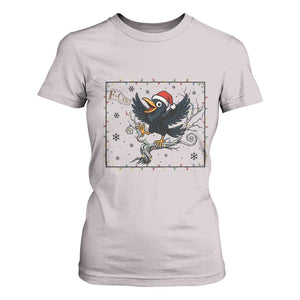Funny Christmas Raven Lovers T Shirt For Women F Caw F Joke Gift TS12 Ice Gray Print Your Wear