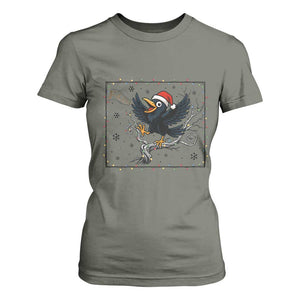 Funny Christmas Raven Lovers T Shirt For Women F Caw F Joke Gift TS12 Military Green Print Your Wear