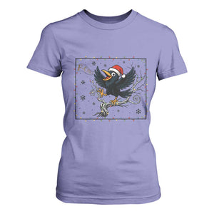 Funny Christmas Raven Lovers T Shirt For Women F Caw F Joke Gift TS12 Violet Print Your Wear