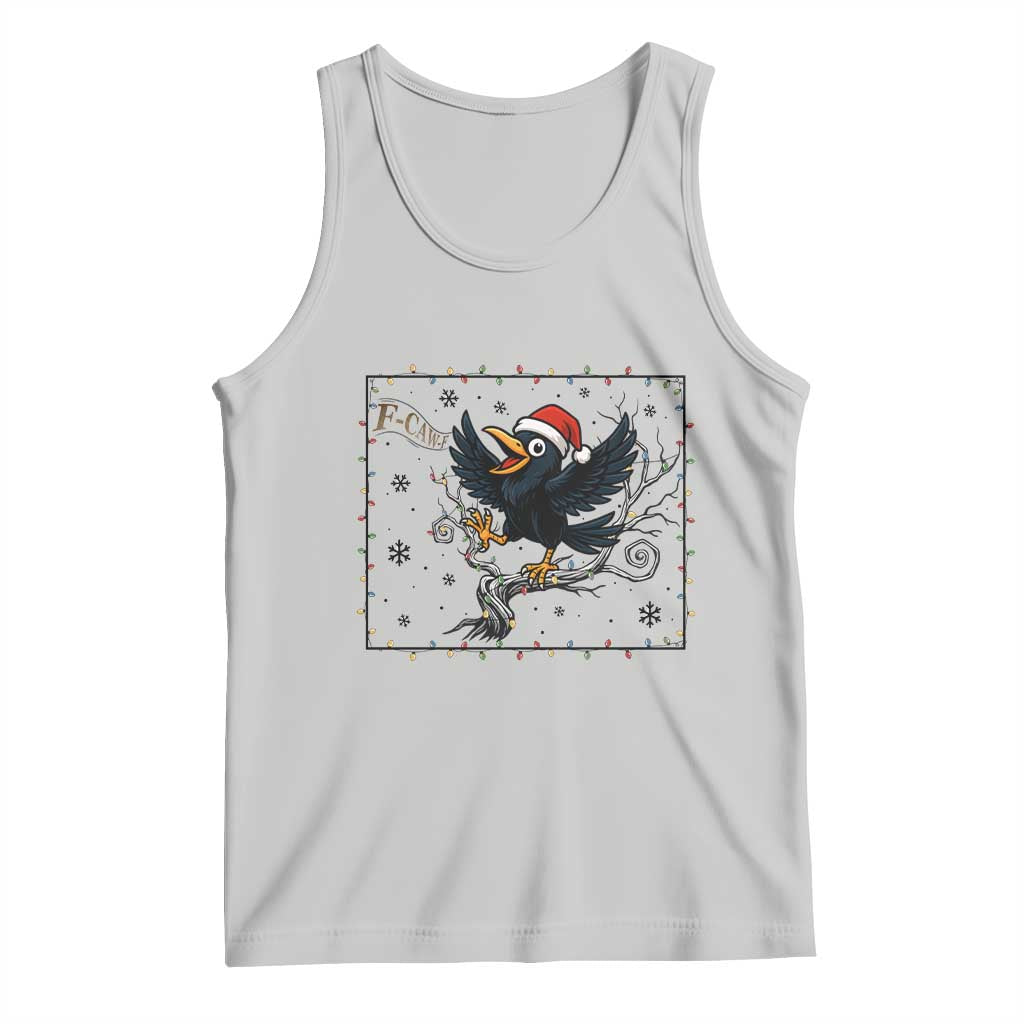 Funny Christmas Raven Lovers Tank Top F Caw F Joke Gift TS12 Ash Print Your Wear