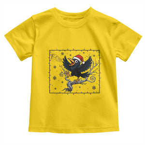 Funny Christmas Raven Lovers Toddler T Shirt F Caw F Joke Gift - Print Your Wear