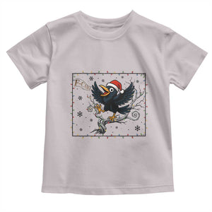 Funny Christmas Raven Lovers Toddler T Shirt F Caw F Joke Gift - Print Your Wear