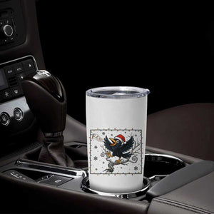 Funny Christmas Raven Lovers Tumbler Cup F Caw F Joke Gift - Print Your Wear