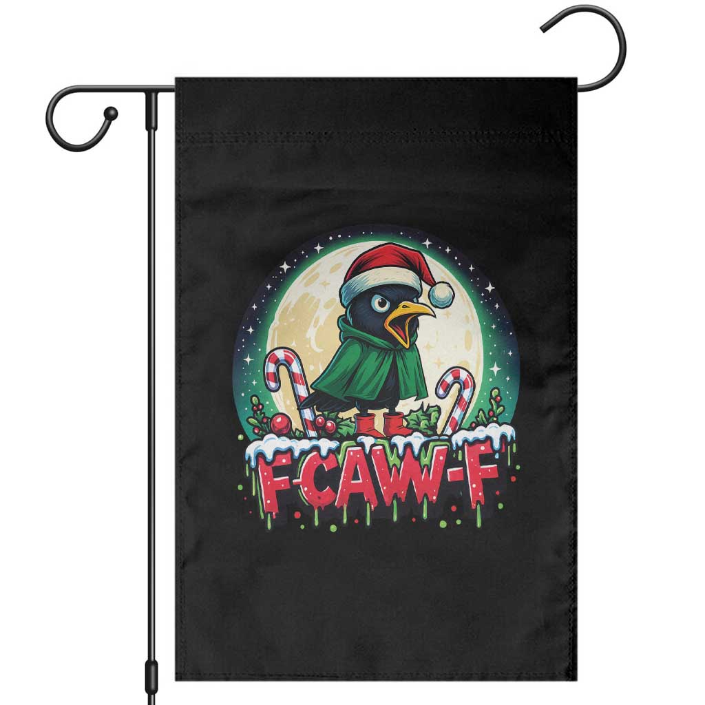 Funny F Caw F Raven Joke Garden Flag Holiday Gift - Print Your Wear