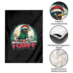 Funny F Caw F Raven Joke Garden Flag Holiday Gift - Print Your Wear