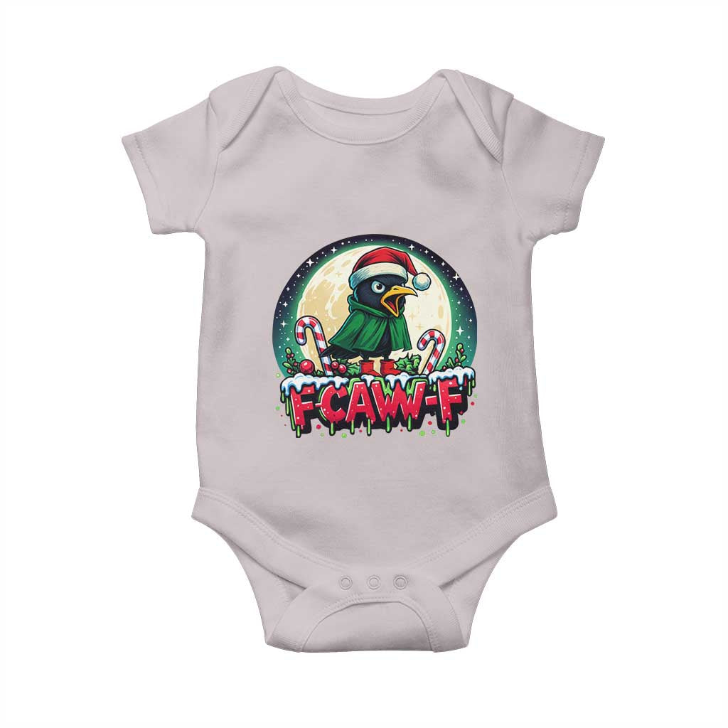 Funny F Caw F Raven Joke Baby Onesie Holiday Gift TS12 Ice Gray Print Your Wear