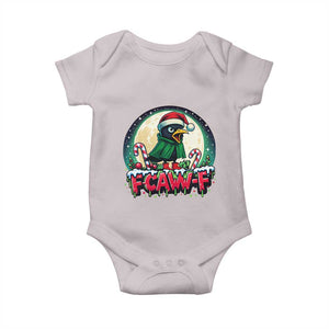 Funny F Caw F Raven Joke Baby Onesie Holiday Gift TS12 Ice Gray Print Your Wear