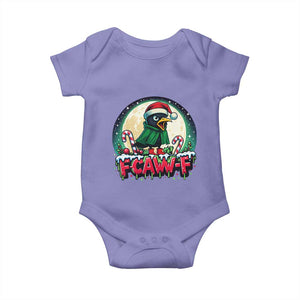 Funny F Caw F Raven Joke Baby Onesie Holiday Gift TS12 Violet Print Your Wear