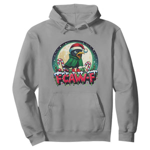 Funny F Caw F Raven Joke Hoodie Holiday Gift TS12 Sport Gray Print Your Wear