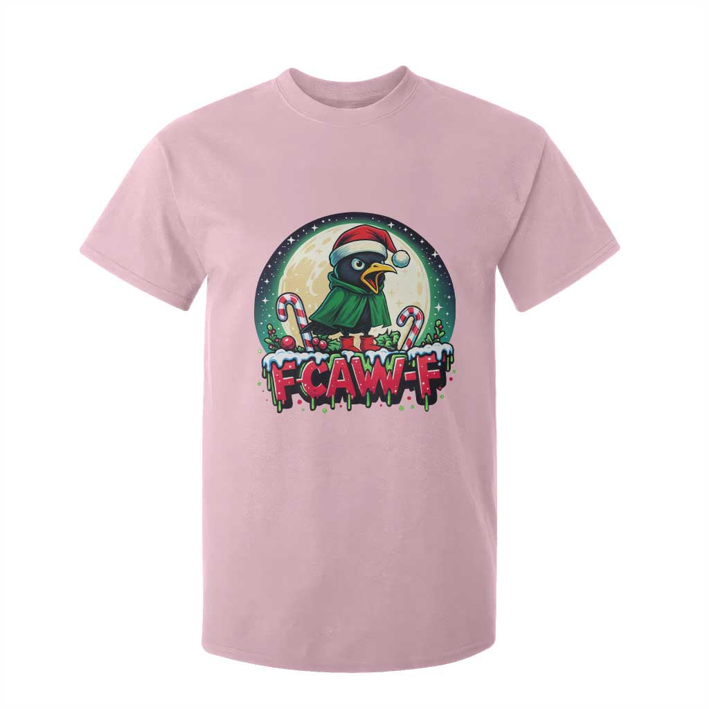 Funny F Caw F Raven Joke T Shirt For Kid Holiday Gift TS12 Light Pink Print Your Wear
