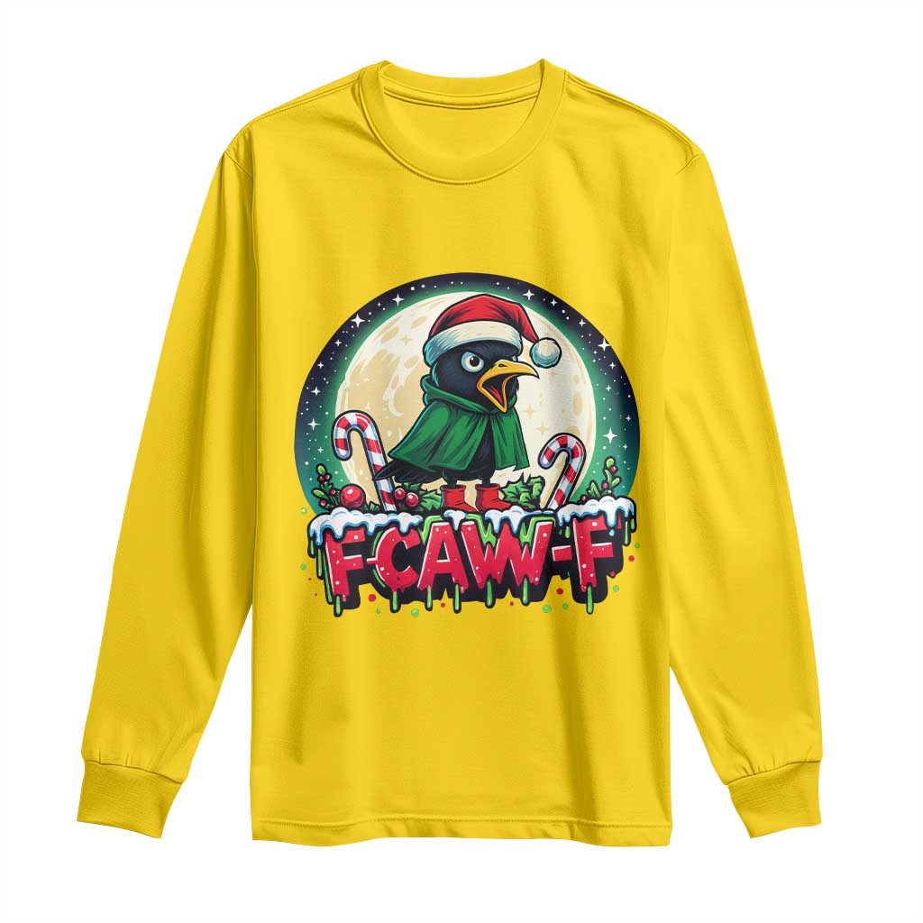 Funny F Caw F Raven Joke Long Sleeve Shirt Holiday Gift TS12 Daisy Print Your Wear