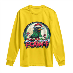 Funny F Caw F Raven Joke Long Sleeve Shirt Holiday Gift TS12 Daisy Print Your Wear