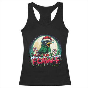 Funny F Caw F Raven Joke Racerback Tank Top Holiday Gift TS12 Black Print Your Wear