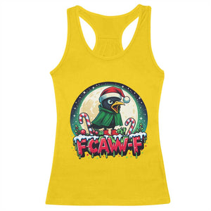 Funny F Caw F Raven Joke Racerback Tank Top Holiday Gift TS12 Daisy Print Your Wear