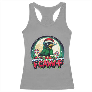 Funny F Caw F Raven Joke Racerback Tank Top Holiday Gift TS12 Sport Gray Print Your Wear