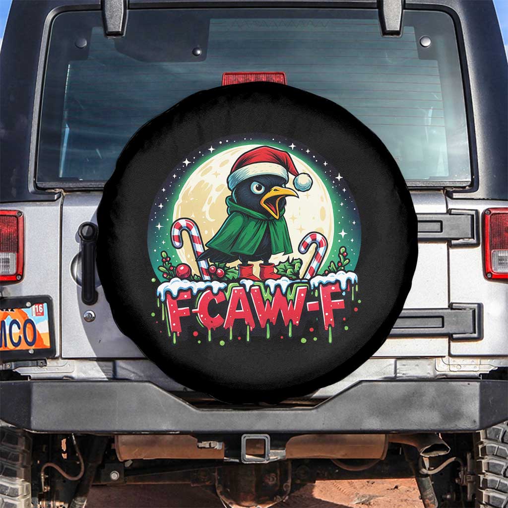 Funny F Caw F Raven Joke Spare Tire Cover Holiday Gift TS12 No hole Black Print Your Wear